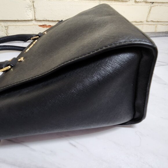 Like New Michael Kors Jet Set Medium Sized Leather Handbag Tote Purse - Picture 6 of 11